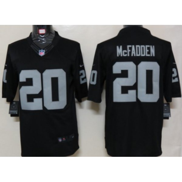 Nike Oakland Raiders #20 Darren McFadden Black Limited Jersey