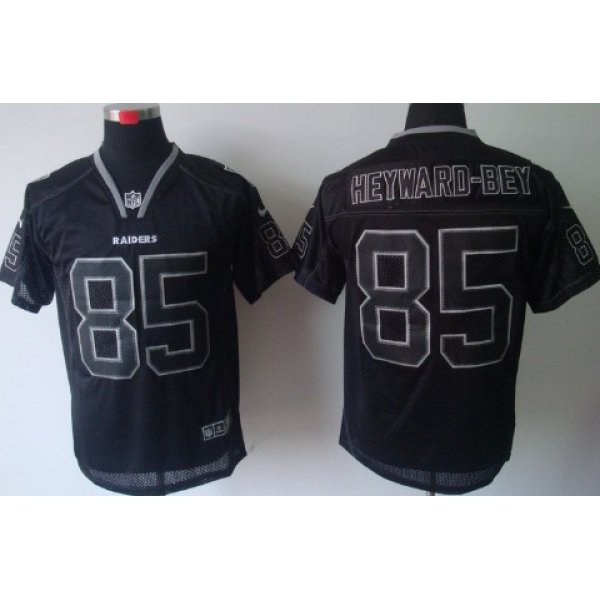 Nike Oakland Raiders #85 Darrius Heyward-Bey Lights Out Black Elite Jersey