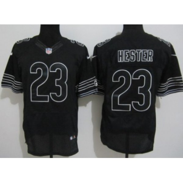 Nike Chicago Bears #23 Devin Hester Black Elite Jersey