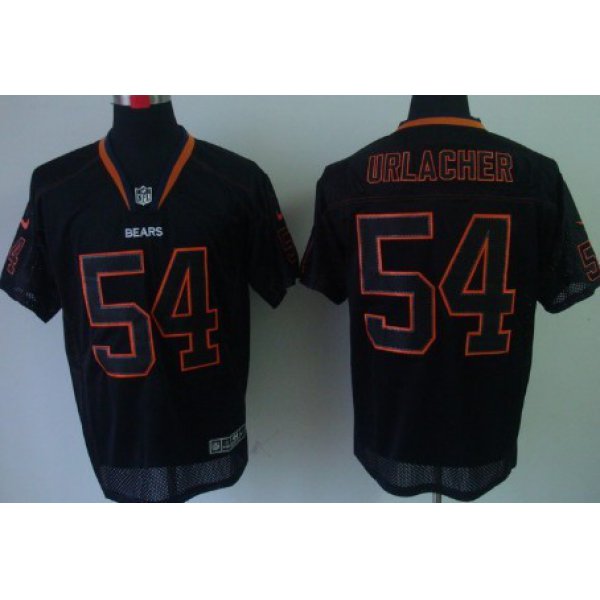 Nike Chicago Bears #54 Brian Urlacher Lights Out Black Elite Jersey