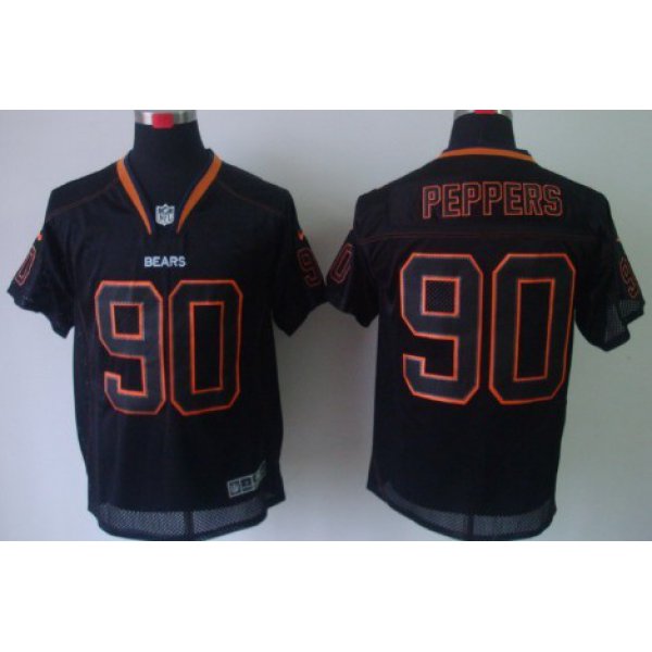 Nike Chicago Bears #90 Julius Peppers Lights Out Black Elite Jersey