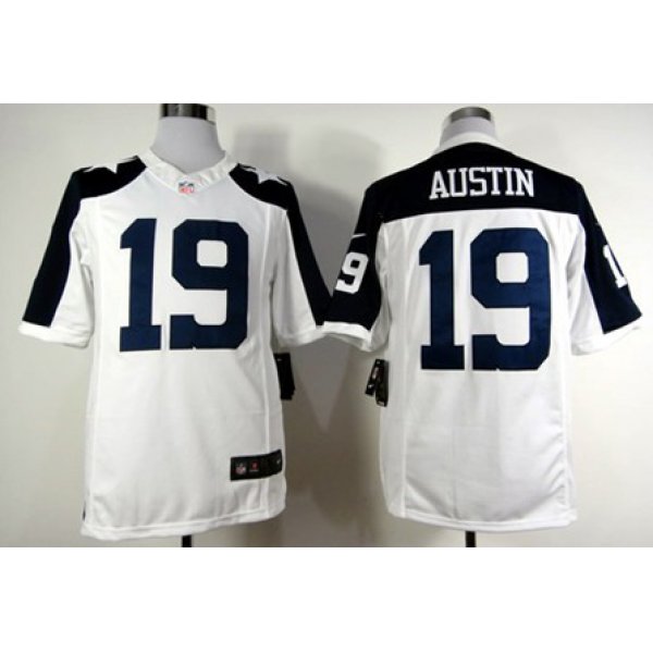 Nike Dallas Cowboys #19 Miles Austin White Thanksgiving Limited Jersey