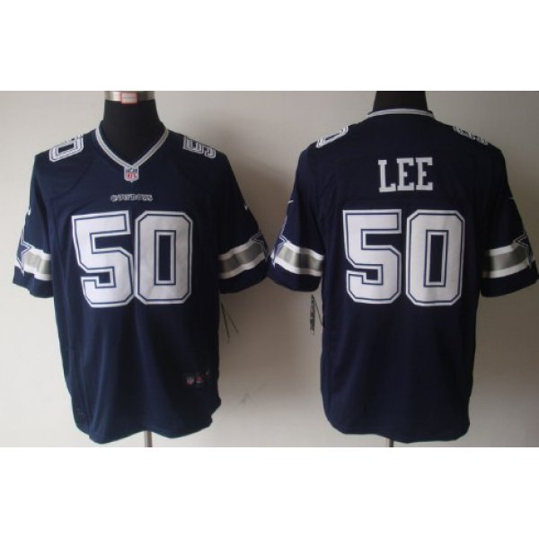 Nike Dallas Cowboys #50 Sean Lee Blue Limited Jersey