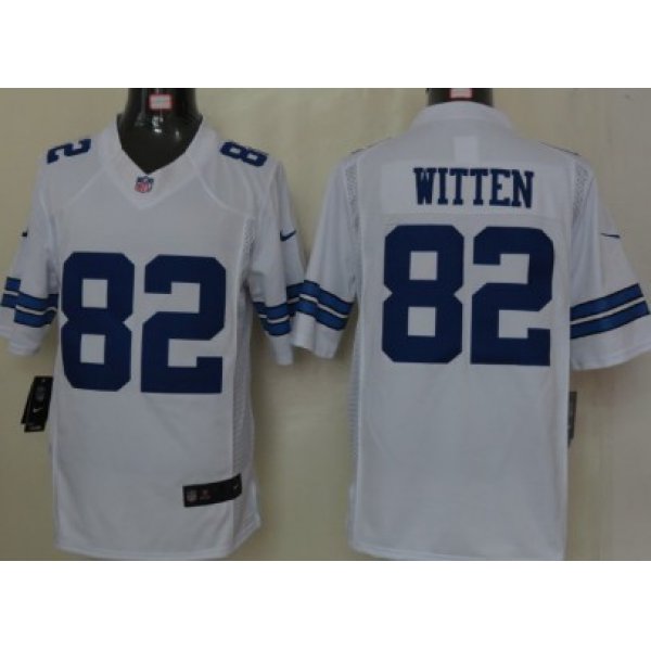 Nike Dallas Cowboys #82 Jason Witten White Limited Jersey