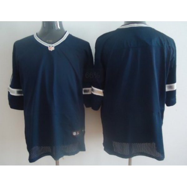 Nike Dallas Cowboys Blank Blue Elite Jersey