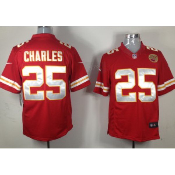 Nike Kansas City Chiefs #25 Jamaal Charles Red Limited Jersey