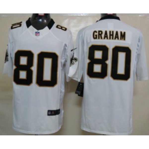 Nike New Orleans Saints #80 Jimmy Graham White Limited Jersey