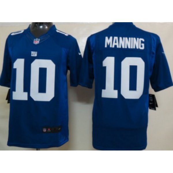 Nike New York Giants #10 Eli Manning Blue Limited Jersey