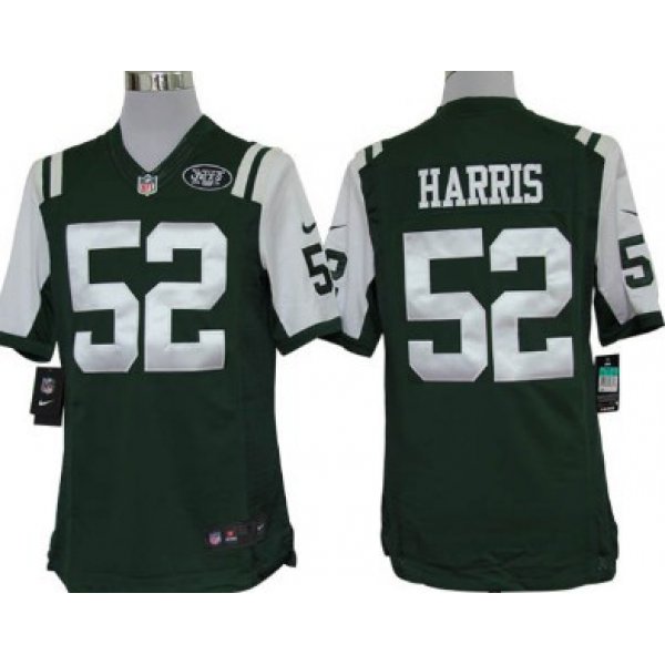 Nike New York Jets #52 David Harris Green Limited Jersey