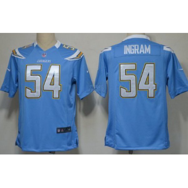Nike San Diego Chargers #54 Melvin Ingram Light Blue Game Jersey