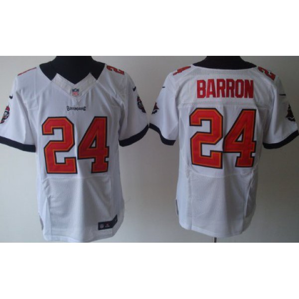 Nike Tampa Bay Buccaneers #24 Mark Barron White Elite Jersey