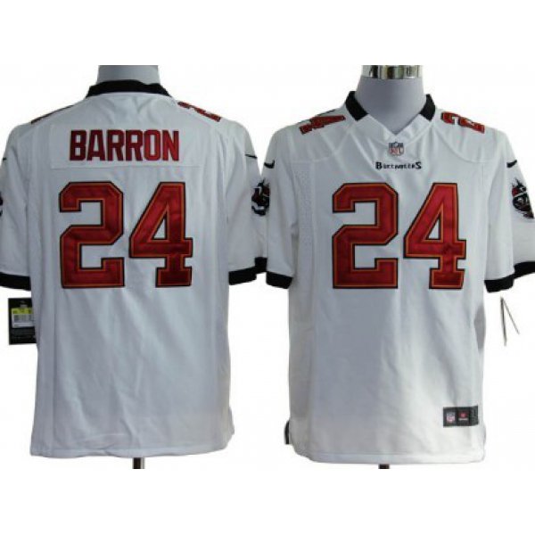 Nike Tampa Bay Buccaneers #24 Mark Barron White Game Jersey