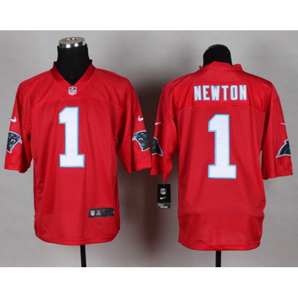 Nike Carolina Panthers #1 Cam Newton 2014 QB Red Elite Jersey