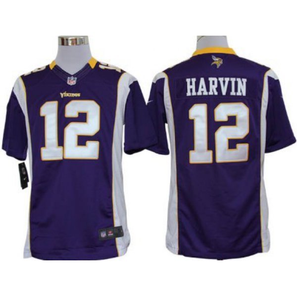 Nike Minnesota Vikings #12 Percy Harvin Purple Limited Jersey