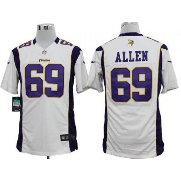 Nike Minnesota Vikings #69 Jared Allen White Limited Jersey