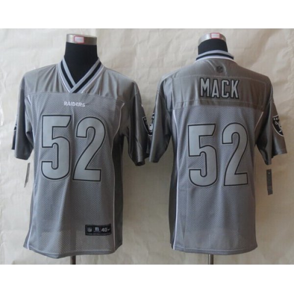 Nike Oakland Raiders #52 Khalil Mack 2013 Gray Vapor Elite Jersey