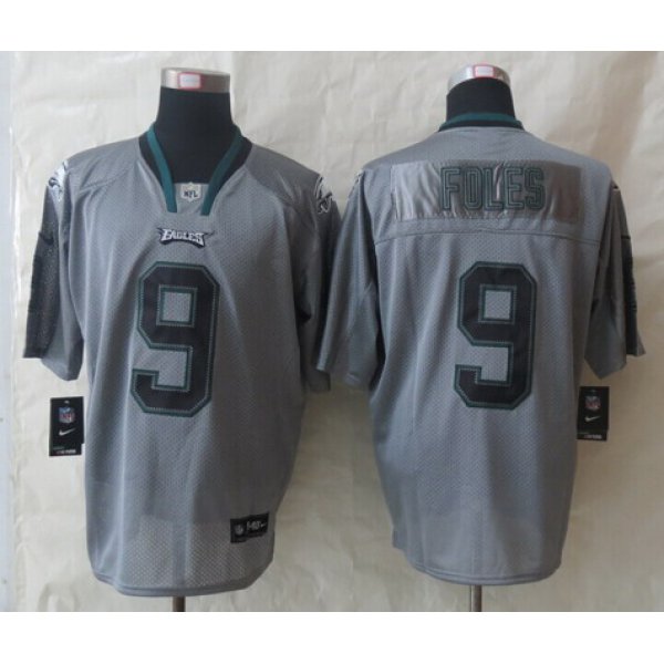 Nike Philadelphia Eagles #9 Nick Foles Lights Out Gray Elite Jersey