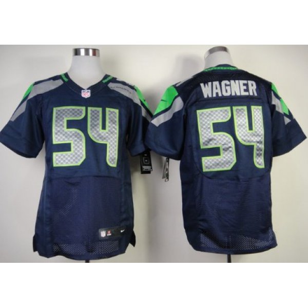 Nike Seattle Seahawks #54 Bobby Wagner Navy Blue Elite Jersey
