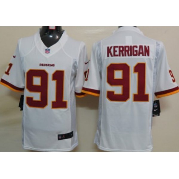 Nike Washington Redskins #91 Ryan Kerrigan White Limited Jersey