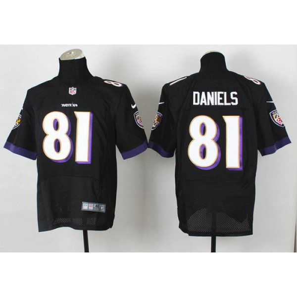 Nike Baltimore Ravens #81 Owen Daniels 2013 Black Elite Jersey