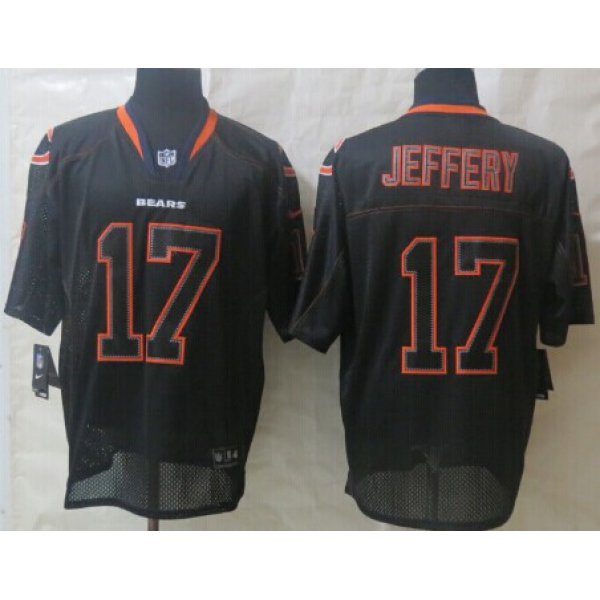 Nike Chicago Bears #17 Alshon Jeffery Lights Out Black Elite Jersey