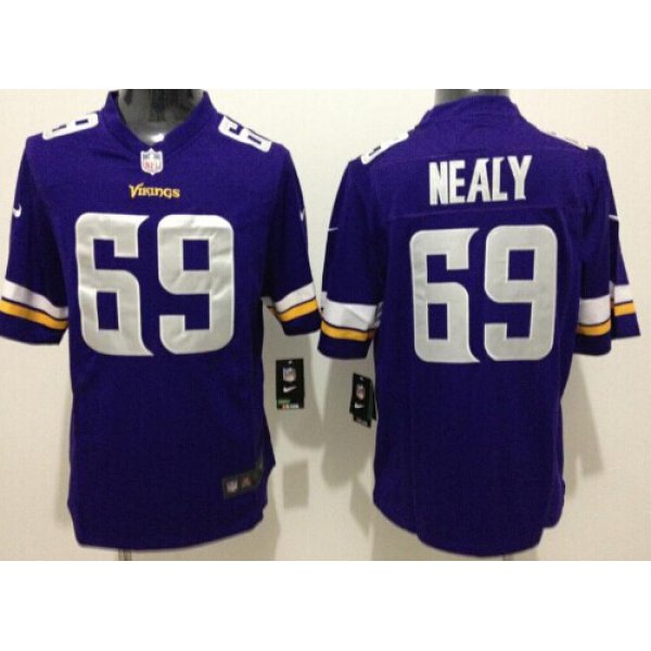 Nike Minnesota Vikings #69 Spencer Nealy 2013 Purple Game Jersey