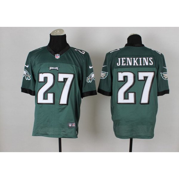 Nike Philadelphia Eagles #27 Malcolm Jenkins Dark Green Elite Jersey