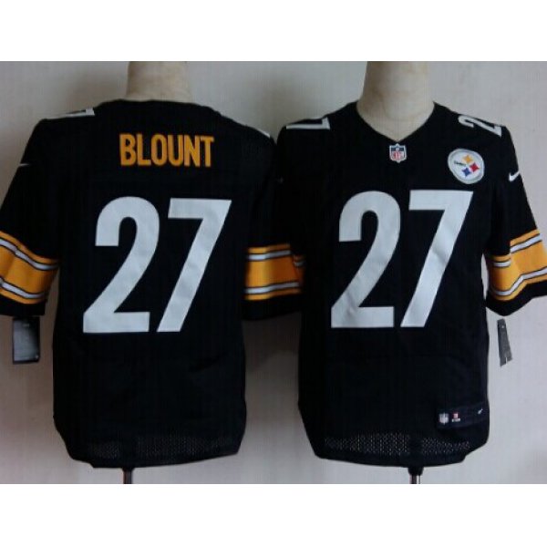 Nike Pittsburgh Steelers #27 LeGarrette Blount Black Elite Jersey