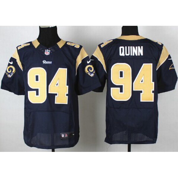 Nike St. Louis Rams #94 Robert Quinn Navy Blue Elite Jersey