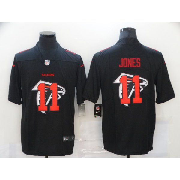 Men's Atlanta Falcons #11 Julio Jones Black 2020 Shadow Logo Vapor Untouchable Stitched NFL Nike Limited Jersey