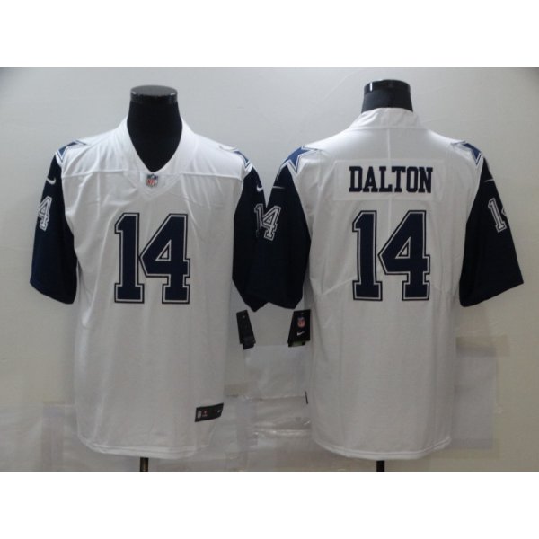 Men's Dallas Cowboys #14 Andy Dalton White 2016 Color Rush Stitched NFL Nike Limited Jersey