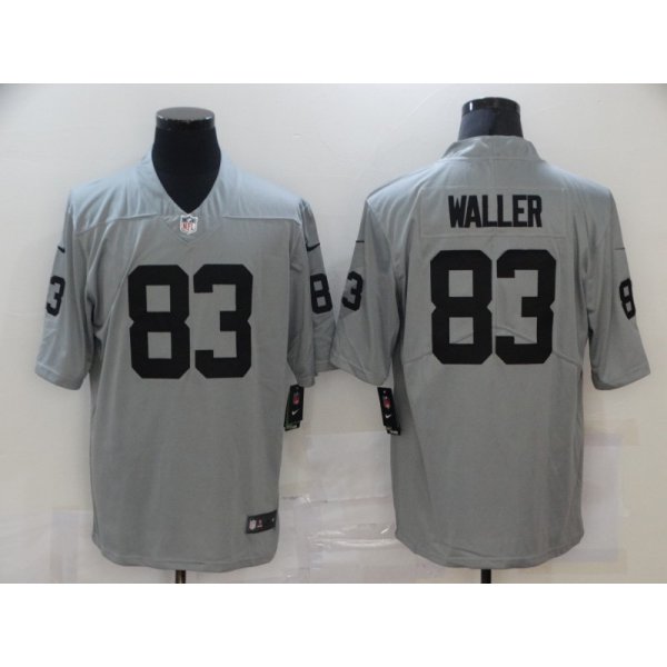 Men's Las Vegas Raiders #83 Darren Waller Nike Gray Gridiron 2018 Vapor Untouchable NFL Gray Limited Jersey