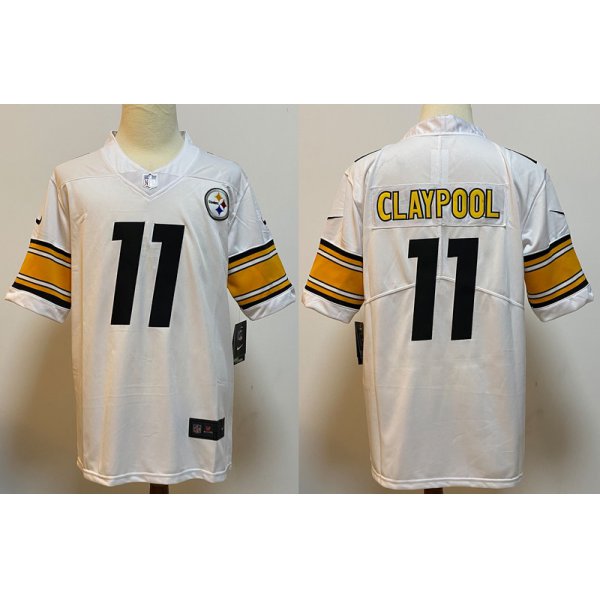 Men's Pittsburgh Steelers #11 Chase Claypool White 2020 Vapor Untouchable Stitched NFL Nike Limited Jersey