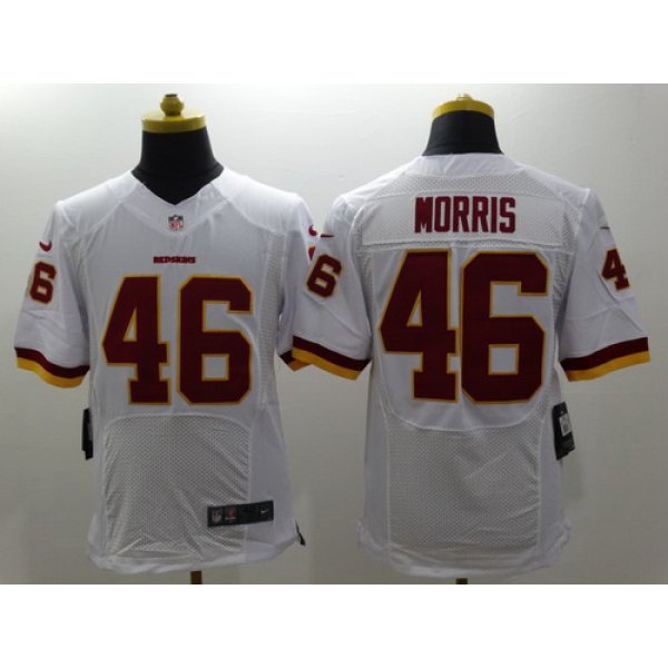 Nike Washington Redskins #46 Alfred Morris 2013 White Elite Jersey