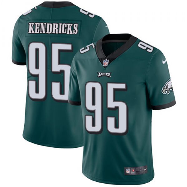 Nike Philadelphia Eagles #95 Mychal Kendricks Midnight Green Team Color Men's Stitched NFL Vapor Untouchable Limited Jersey