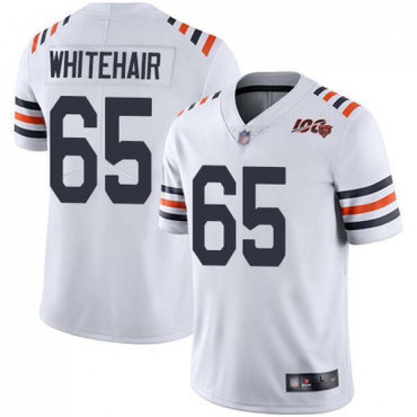 Bears #65 Cody Whitehair White Alternate Men's Stitched Football Vapor Untouchable Limited 100th Season Jersey