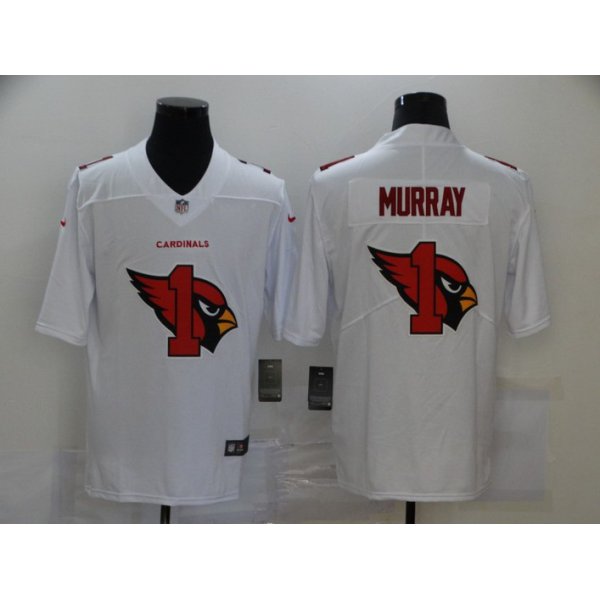 Men's Arizona Cardinals #1 Kyler Murray White 2020 Shadow Logo Vapor Untouchable Stitched NFL Nike Limited Jersey