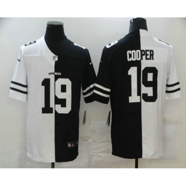 Men's Dallas Cowboys #19 Amari Cooper White Black Peaceful Coexisting 2020 Vapor Untouchable Stitched NFL Nike Limited Jersey