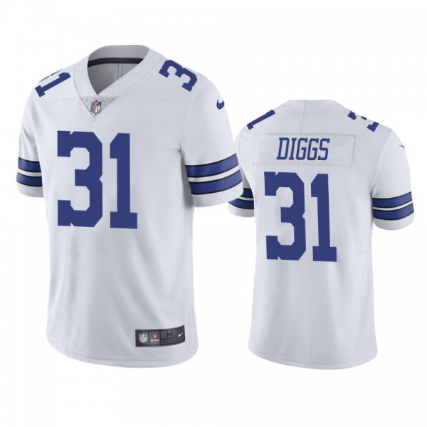 Men's Dallas Cowboys #31 Trevon Diggs White 2020 NFL Draft Vapor Limited Jersey