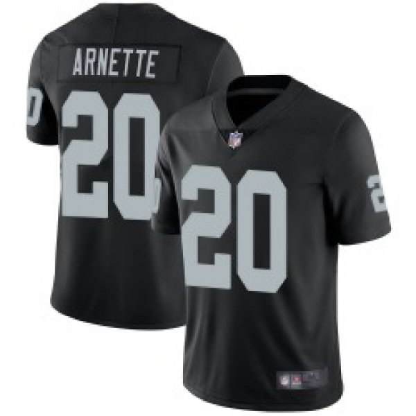 Men's Las Vegas Raiders #20 Damon Arnette Limited Black Team Color Vapor Untouchable Jersey