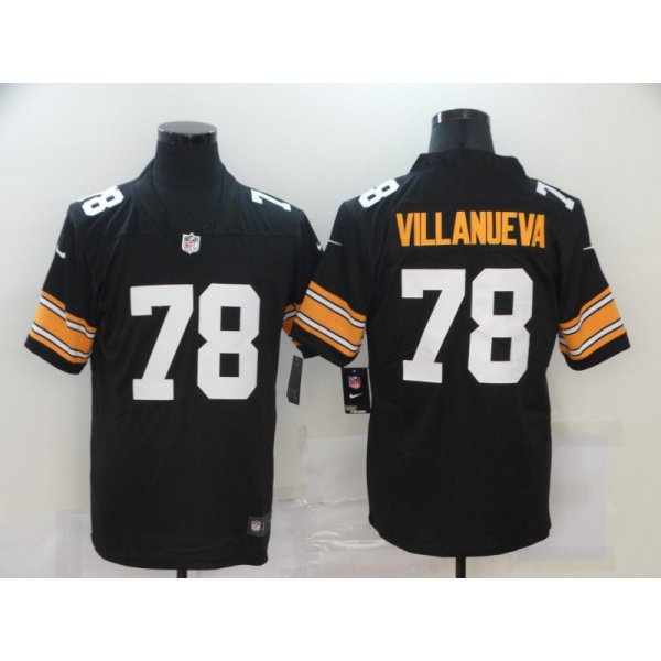 Men's Pittsburgh Steelers #78 Alejandro Villanueva Black 2017 Vapor Untouchable Stitched NFL Nike Throwback Limited Jersey