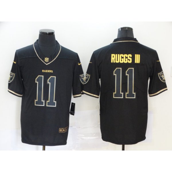 Men's Las Vegas Raiders #11 Henry Ruggs III Black Golden Edition Jersey