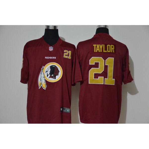 Men's Washington Redskins #21 Sean Taylor Red 2020 Big Logo Name Vapor Untouchable Stitched NFL Nike Fashion Limited Jersey