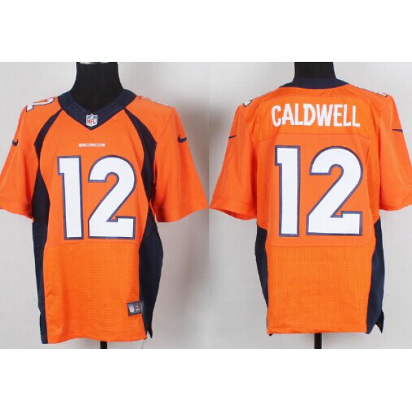 Nike Denver Broncos #12 Andre Caldwell 2013 Orange Elite Jersey