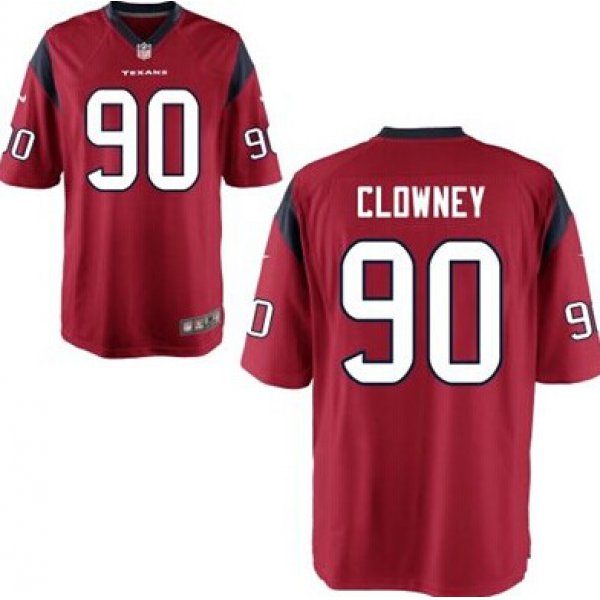 Nike Houston Texans #90 Jadeveon Clowney Red Game Jersey
