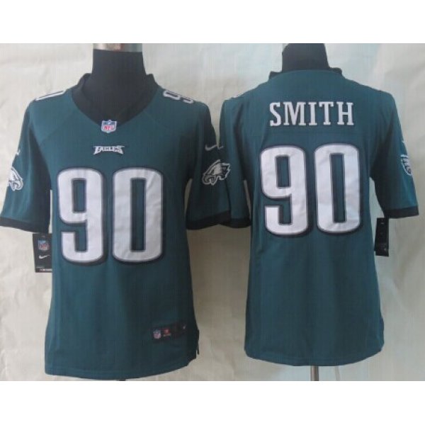 Nike Philadelphia Eagles #90 Marcus Smith Dark Green Limited Jersey