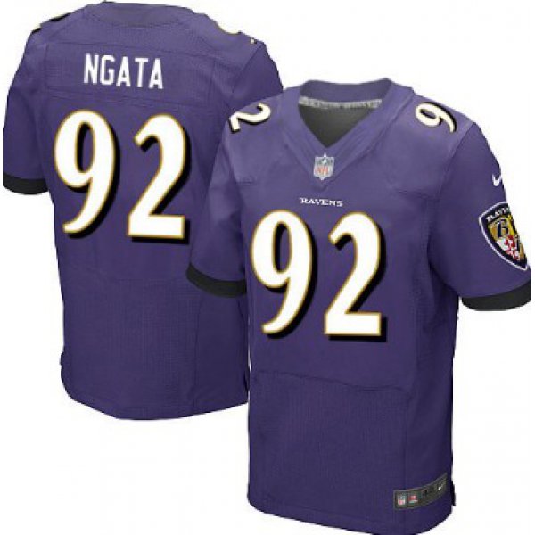 Nike Baltimore Ravens #92 Haloti Ngata 2013 Purple Elite Jersey