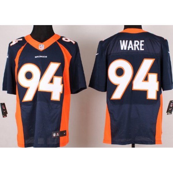 Nike Denver Broncos #94 DeMarcus Ware 2013 Blue Elite Jersey