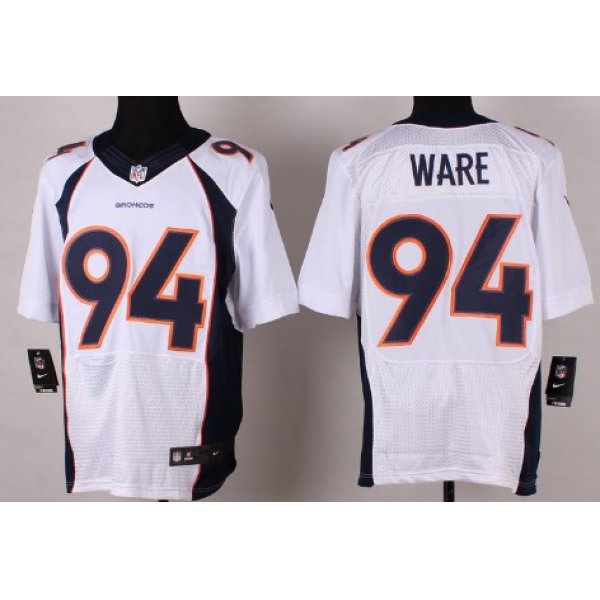 Nike Denver Broncos #94 DeMarcus Ware 2013 White Elite Jersey