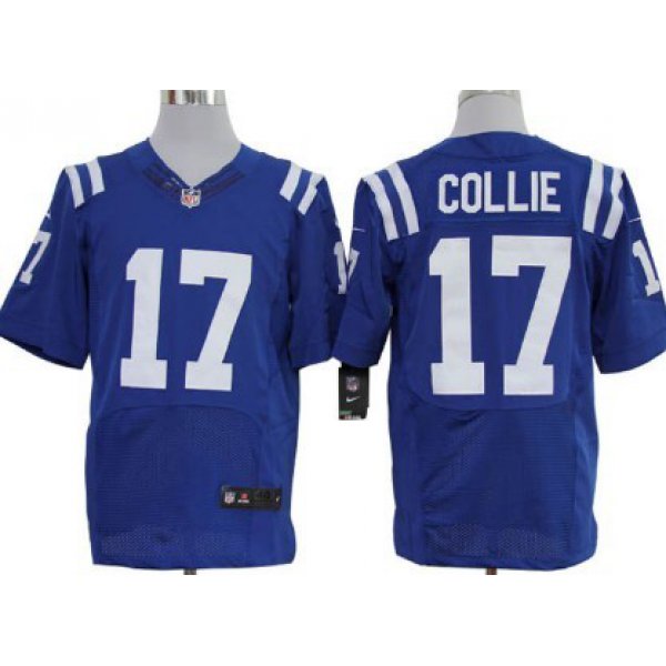 Nike Indianapolis Colts #17 Austin Collie Blue Elite Jersey